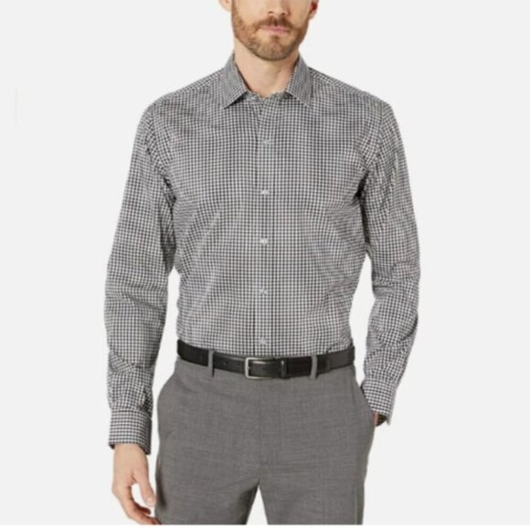 NEW Kirkland Signature Mens 16 32/33 Traditional Fit Non-Iron Button-Down Shirt - Picture 2 of 5